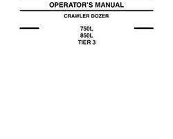 Case Dozers model 850L Operator's Manual