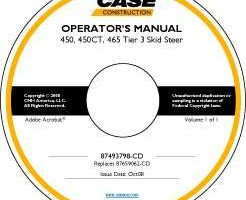 Operator's Manual on CD for Case Skid steers / compact track loaders model 450CT