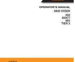 Operator's Manual for Case IH Skid steers / compact track loaders model 450CT
