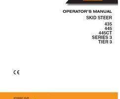 Case Skid steers / compact track loaders model 445CT Operator's Manual