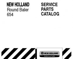 Parts Catalog for New Holland Balers model 654