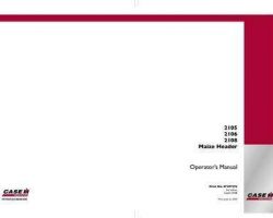 Operator's Manual for Case IH Headers model 2106