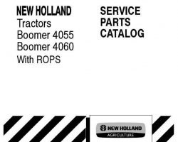 Parts Catalog for New Holland Tractors model Boomer 4055
