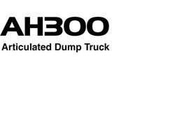 Parts Catalogs for Hitachi Ah Series model Ah300 Articulated Dump Trucks