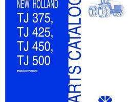 Parts Catalog for New Holland Tractors model TJ425