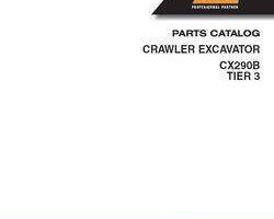 Parts Catalog for Case Excavators model CX290B