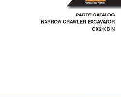 Parts Catalog for Case Excavators model CX210B