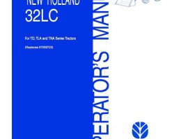 Operator's Manual for New Holland Tractors model 32LC