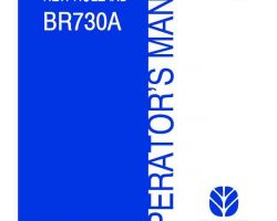 Operator's Manual for New Holland Balers model BR730A