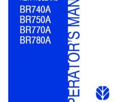 Operator's Manual for New Holland Balers model BR740A