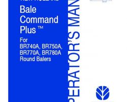 Operator's Manual for New Holland Balers model BR740A