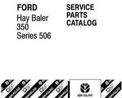 Parts Catalog for New Holland Balers model 350