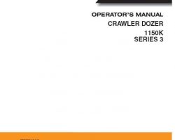 Case Dozers model 1150K Operator's Manual