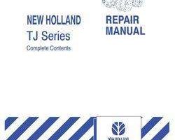 Service Manual for New Holland Tractors model TJ325