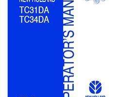 Operator's Manual for New Holland Tractors model TC34DA