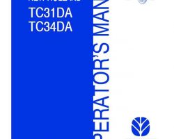 Operator's Manual for New Holland Tractors model TC31DA