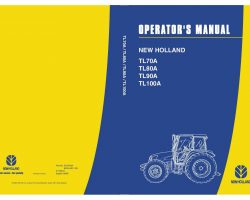 Operator's Manual for New Holland Tractors model TL100A