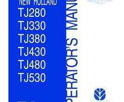 Operator's Manual for New Holland Tractors model TJ330