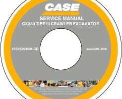 Service Manual on CD for Case Excavators model CX330