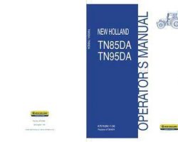 Operator's Manual for New Holland Tractors model TN95DA