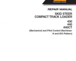 Case Skid steers / compact track loaders model 430 Service Manual