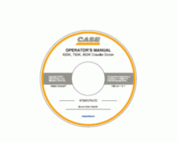 Operator's Manual on CD for Case Dozers model 850K