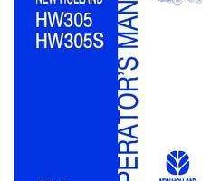 Operator's Manual for New Holland Windrower model HW305S