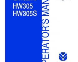 Operator's Manual for New Holland Windrower model HW305