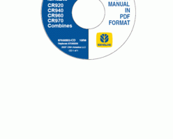 Service Manual on CD for New Holland Combine model CR940