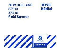 Service Manual for New Holland Sprayers model SF216