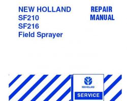 Service Manual for New Holland Sprayers model SF210