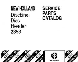 Parts Catalog for New Holland Combine model 2353