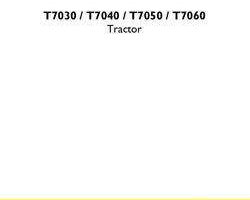 Service Manual for New Holland Tractors model T7050