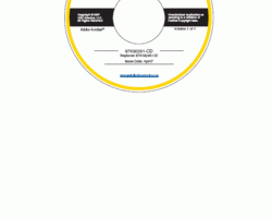 Service Manual on CD for New Holland CE Wheel loaders model W50TC