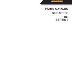 Parts Catalog for Case Skid steers / compact track loaders model 430