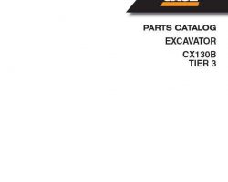 Parts Catalog for Case Excavators model CX130B