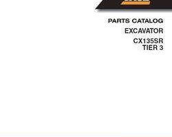 Parts Catalog for Case Excavators model CX135SR