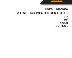 Case Skid steers / compact track loaders model 420CT Service Manual
