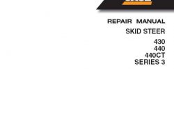 Case Skid steers / compact track loaders model 430 Service Manual