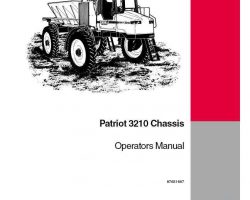 Operator's Manual for Case IH Sprayers model 3210
