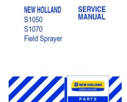 Service Manual for New Holland Sprayers model S1050