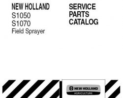 Parts Catalog for New Holland Sprayers model S1050