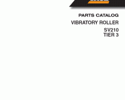 Parts Catalog for Case Compactors model SV210