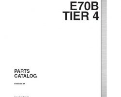 Parts Catalog for New Holland CE Excavators model E70B