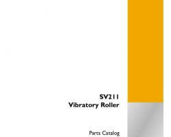 Parts Catalog for Case Compactors model SV211