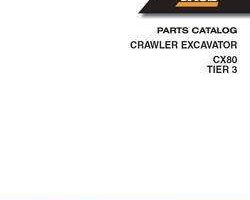 Parts Catalog for Case Excavators model CX80