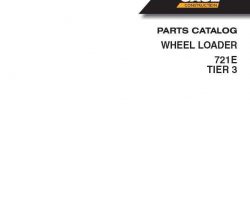 Parts Catalog for Case Wheel loaders model 721E