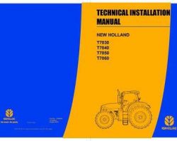 Operator's Manual for New Holland Tractors model T7040