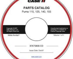 Parts Catalog on CD for Case IH Tractors model PUMA 125