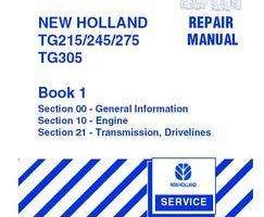 Service Manual for New Holland Tractors model TG245